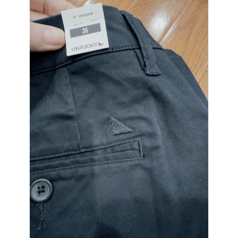 UNTUCKit Men's 9" Chino Shorts Size 36 Navy NEW Flat Front Summer Casual - Picture 7 of 7